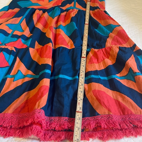NWT MODAPOSA Cadenza Dress in Moroccan Picturesque Small 100% Cotton Sundress - Picture 9 of 12